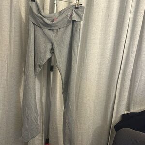 Victoria’s Secret PINK fold over vintage rare Retro Y2K Yoga Pants Gray large